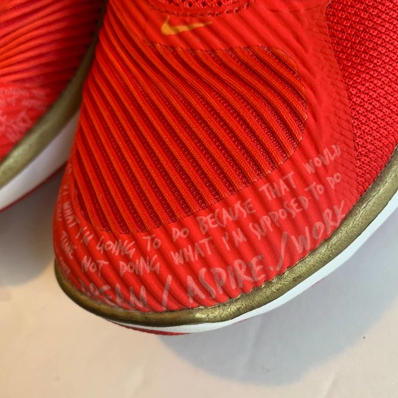 Nike Free Train Instinct Kevin Hart Hustle Red Gold White US Womens 8 Mens 6.5 - Picture 4 of 12